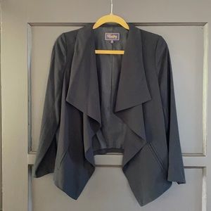 Madewell Black Drape Blazer Size 0 XS